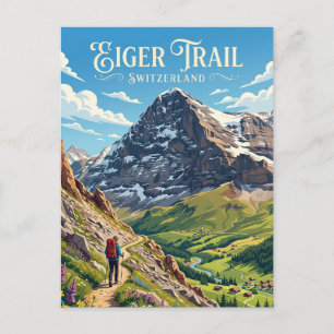 Carte Postale Eiger Suisse