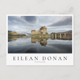 Carte Postale Eilean Donan Castle avec réflexion en Ecosse