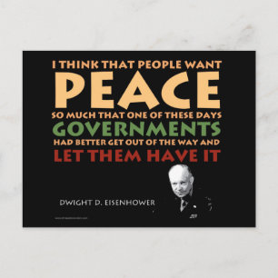 Carte Postale Eisenhower Post Card