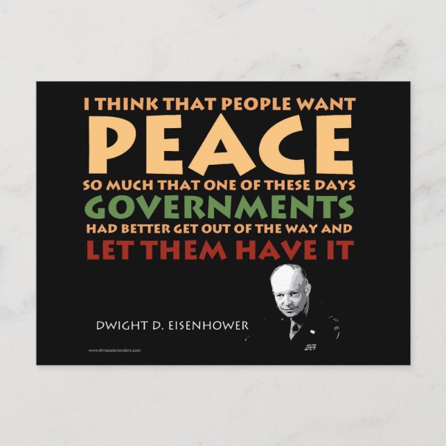 Carte Postale Eisenhower Post Card (Devant)