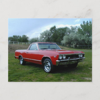 Carte Postale EL 1967 de Chevrolet Chevelle Camino