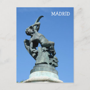 Carte Postale El Angel Caido, Parc du Retiro, Madrid