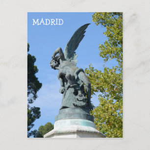 Carte Postale El Angel Caido, Parc du Retiro, Madrid