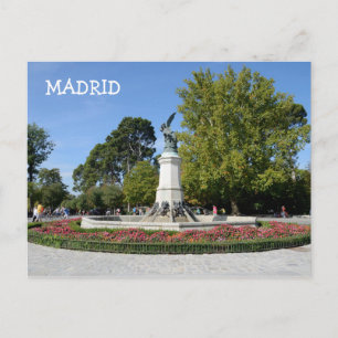 Carte Postale El Angel Caido, Parc du Retiro, Madrid