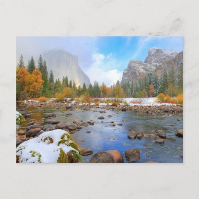 Carte Postale El Capitan and Three Brothers (Devant)