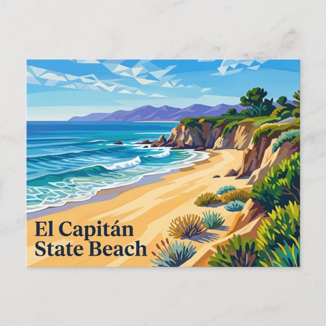 Carte Postale El Capitán State Beach Californie (Devant)