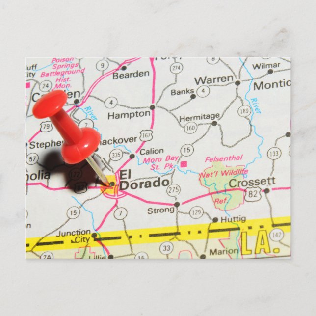 Carte Postale El Dorado, Arkansas (Devant)