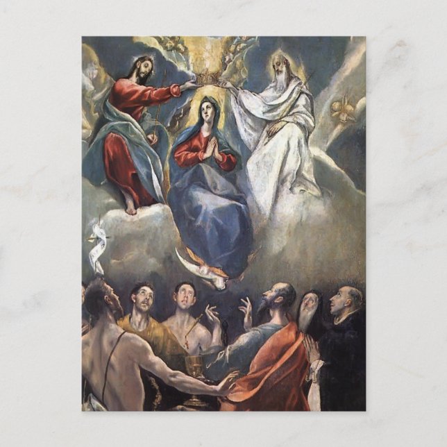 Carte Postale El Greco - Coronation de la Vierge (Devant)