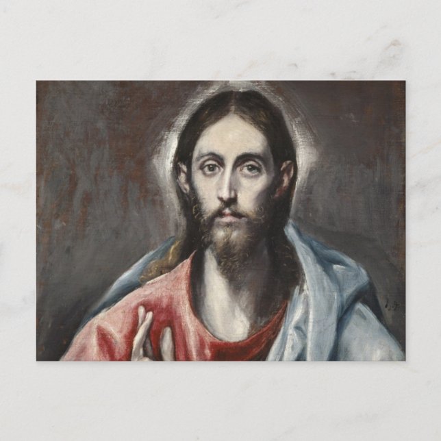 Carte Postale El Greco - Le Christ bénissant (Devant)