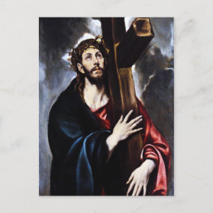 Carte Postale El Greco le Christ portant la croix