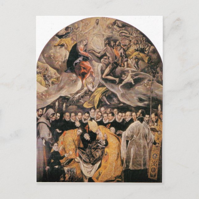 Carte Postale El Greco - L'Intervention du Comte d'Orgaz (Devant)