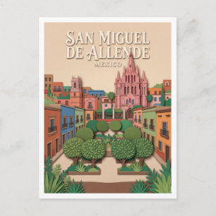 Carte Postale El Jardín et centre historique coloré
