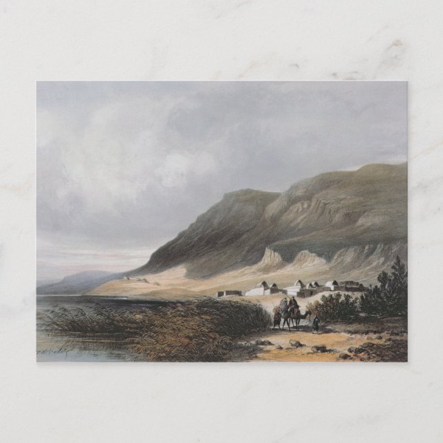 Carte Postale El-Mejdel gravé par Jean Jacottet ; (Devant)