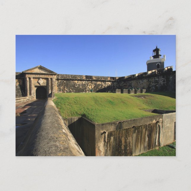 Carte Postale El Morro, château San Felipe, pont-levis, avant (Devant)