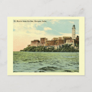 Carte Postale El Morro de la mer, La Havane, Cuba 1913 Vintage
