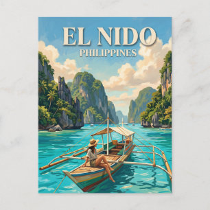 Carte Postale El Nido baie de Bacuit Philippines