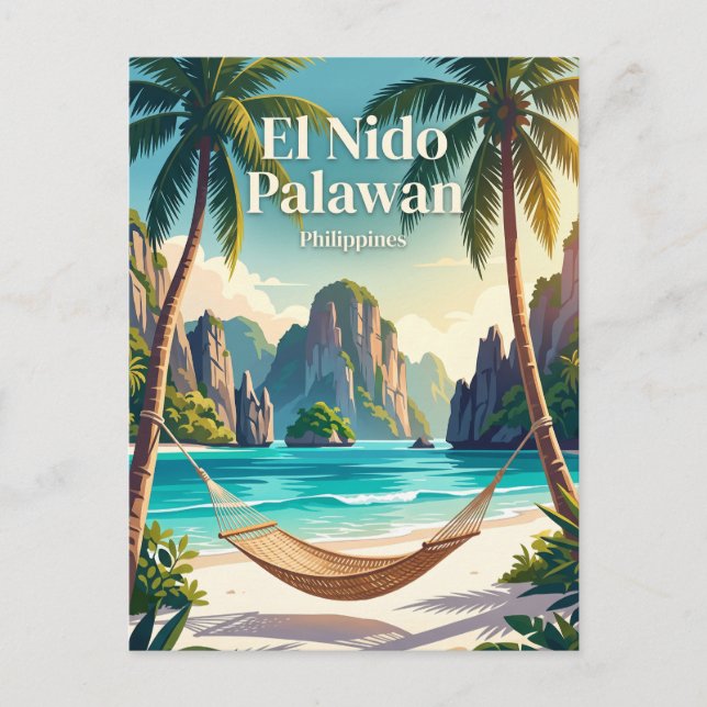 Carte Postale El Nido Palawan Philippines (Devant)