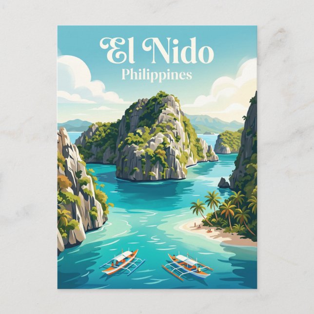 Carte Postale El Nido Philippines (Devant)