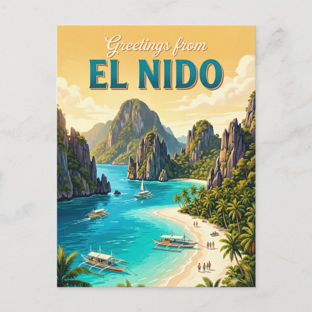 Carte Postale El Nido Philippines (Devant)
