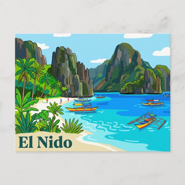 Carte Postale El Nido Philippines (Devant)