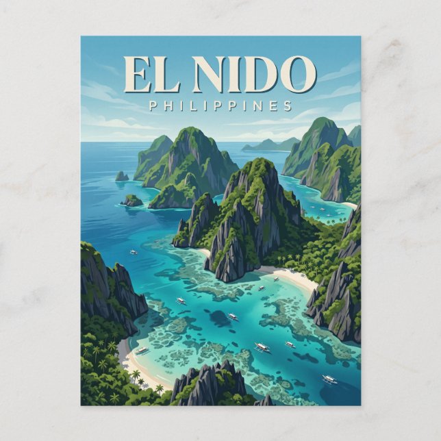 Carte Postale El Nido Philippines (Devant)