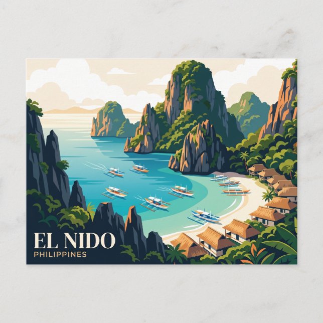 Carte Postale El Nido Philippines (Devant)