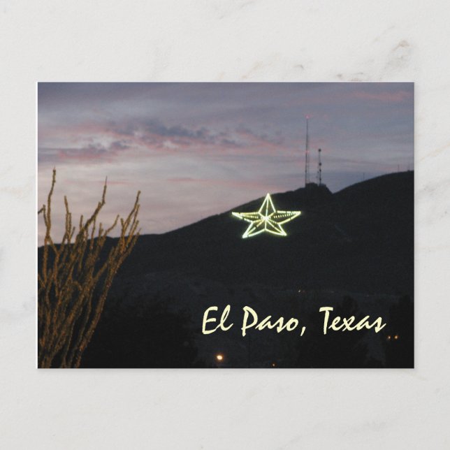 Carte postale El Paso Star (Devant)