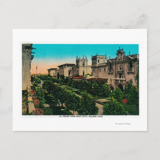 Carte Postale El Prado de West Gate, Balboa Park (Devant)