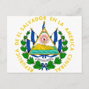 Carte Postale El Salvador Armoiries SV