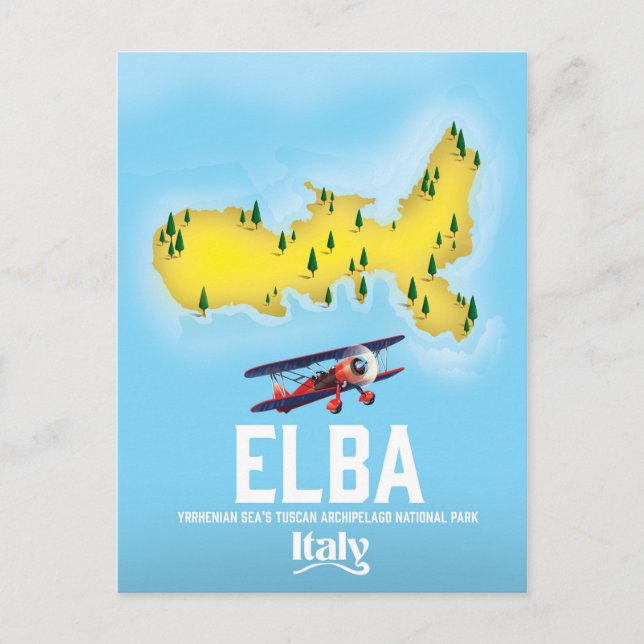Carte Postale Elbe, Mer Tyrrhénienne, Toscane, Italie poster voy (Devant)