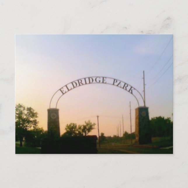 Carte Postale Eldridge Park à Elmira, New York au Sunset Postcar (Devant)