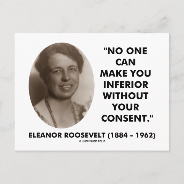 Carte Postale Eleanor Roosevelt Personne Ne Peut Vous Rendre Inf (Devant)