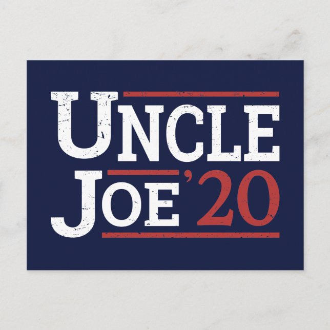 Carte Postale Élection 2020 - Oncle Joe (Devant)