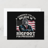 Election 2024 Funny Vote Sasquatch USA