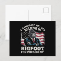 Élection 2024 Vote Drôle Sasquatch USA