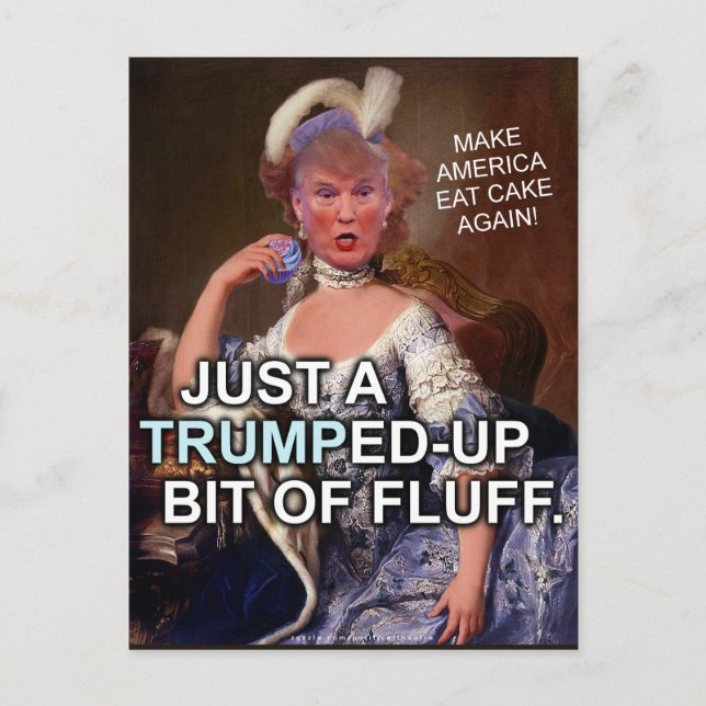 Carte Postale Élection anti-Donald Trump Marie Antoinette 2020 (Devant)