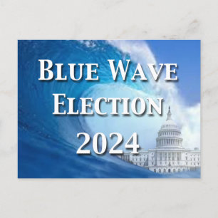 Carte Postale Élection Blue Wave 2024