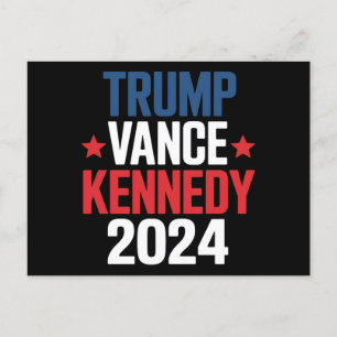 Carte Postale Élection de Trump Vance Kennedy pour le président