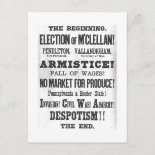 Carte Postale Élection présidentielle de 1864