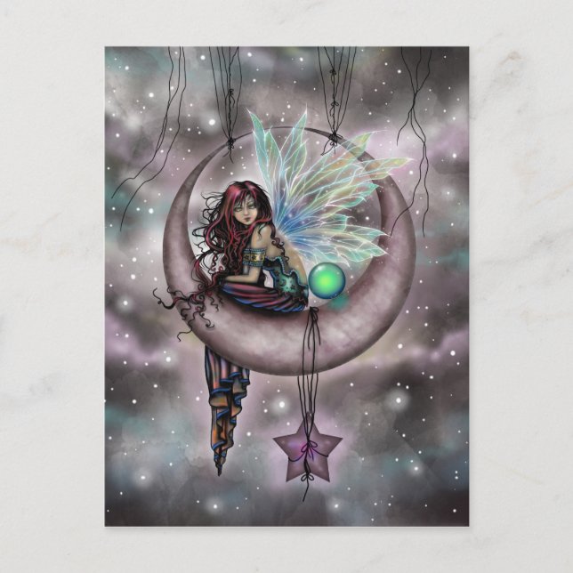 Carte Postale Electra Fae Imaginaire Art par Molly Harrison (Devant)
