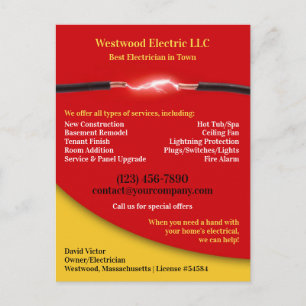 Carte postale électrique