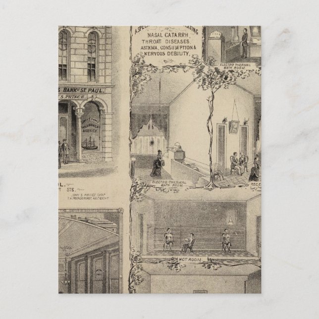 Carte Postale Electro Médicale Institute à St. Paul, Minnesota (Devant)