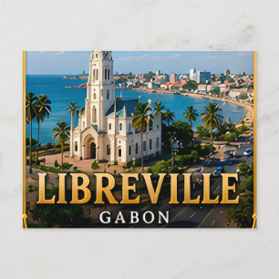 Carte Postale Élégance côtière de Libreville et patrimoine gabon