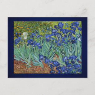 Carte Postale Elégance des Iris : Le chef-d'œuvre intemporel de 