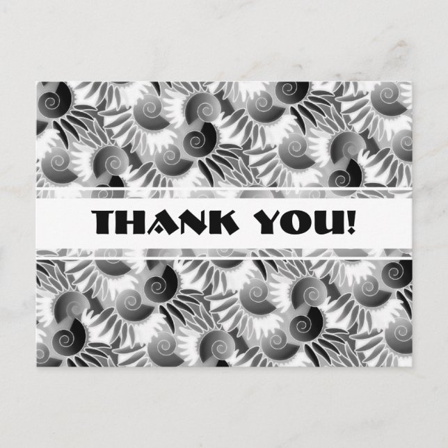 Carte Postale Elégant Art déco noir et blanc 1920 Glamor (Devant)