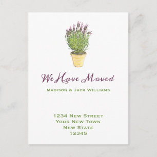 Carte Postale Élégant changement d'adresse Faire-part de dépla