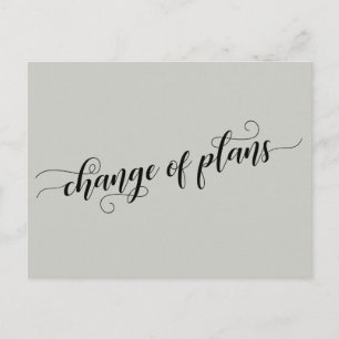 Carte Postale Élégant changement d'âge des plans Mariage reporté