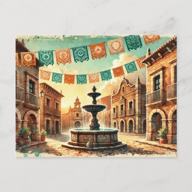 Carte Postale élégant Cinco de Mayo (Devant)