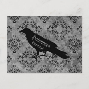Carte Postale Elégant corbeau salut