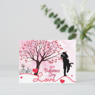 Carte Postale Elegant Couple Lover Valentine's Day